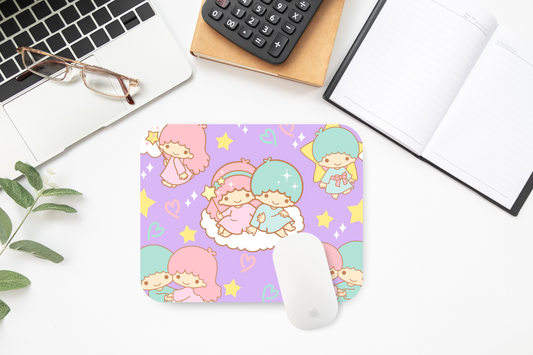 Kawaii Twins Mouse Pad