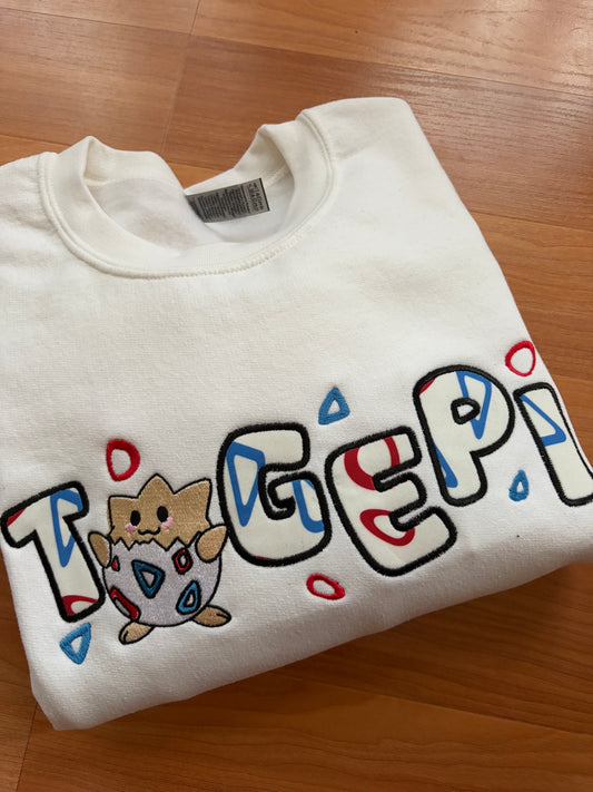Little Egg Monster Embroidered Sweater