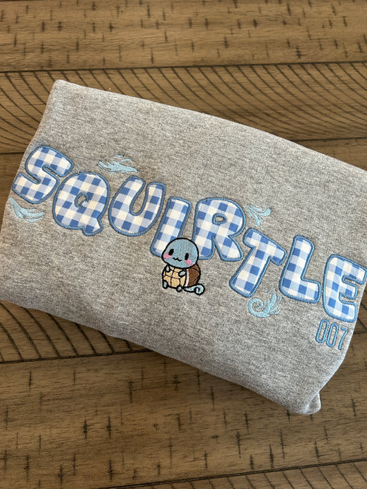 Water Turtle Embroidered Sweater