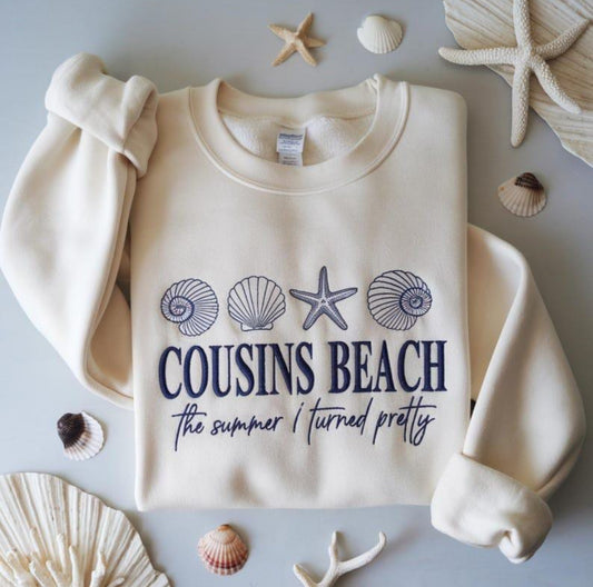 Cousins Beach Embroidered Sweater