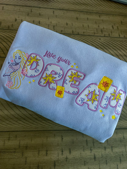 Live Your Dream Embroidered Sweater