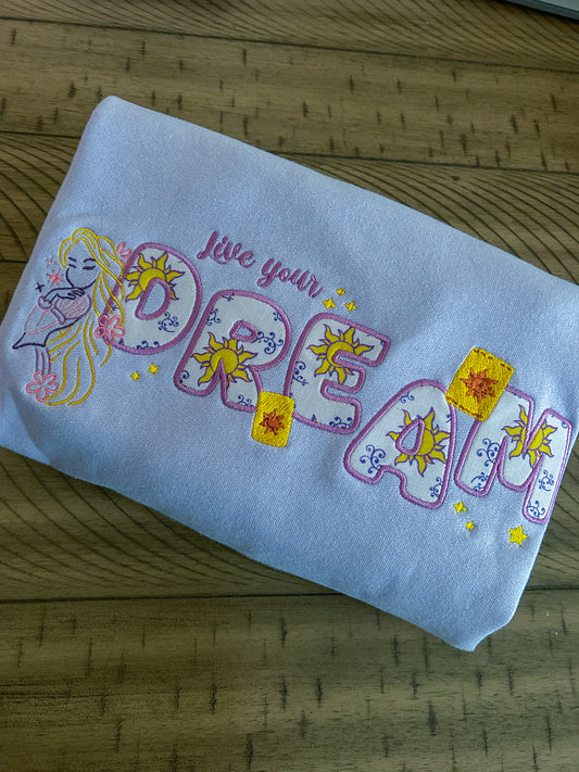 Live Your Dream Embroidered Sweater