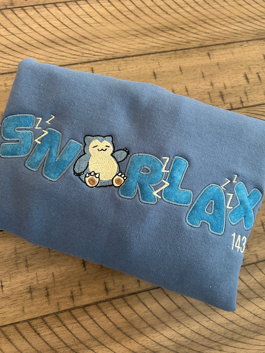 Sleepy Giant Bear Embroidered Sweater