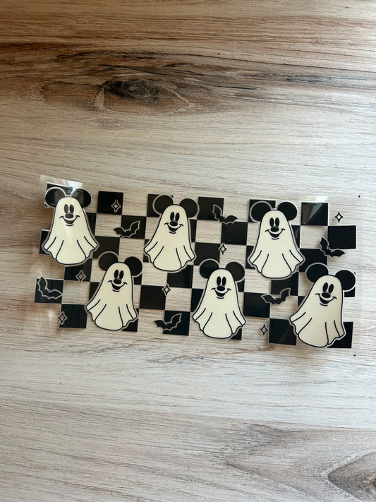 Checkered Ghost Cup Wrap