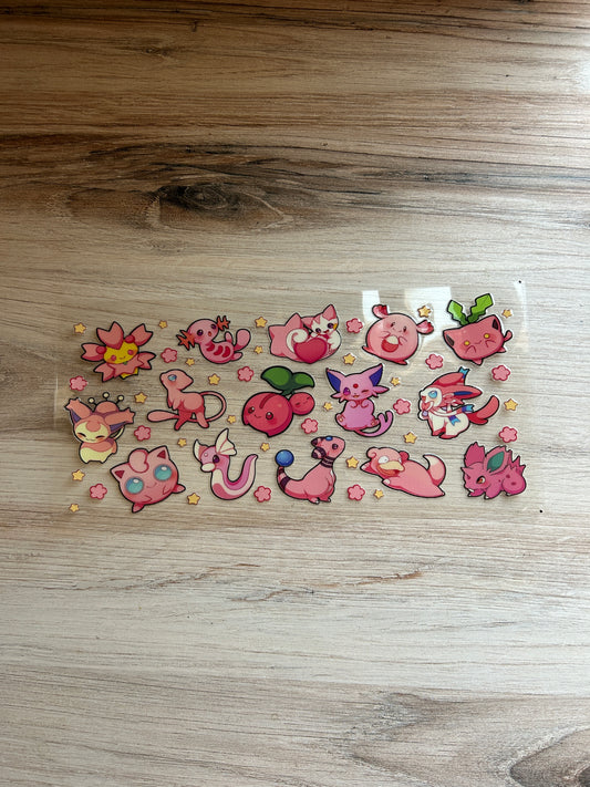 Pink Pocket Friends Cup Wrap