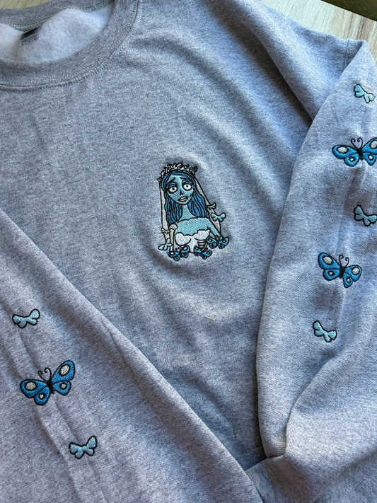 Corpse Bride Embroidered Sweater