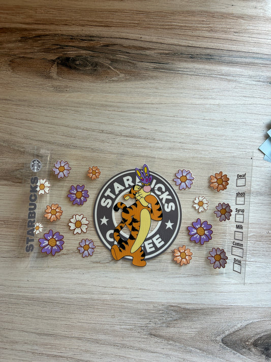 Tiger Coffee Cup Wrap