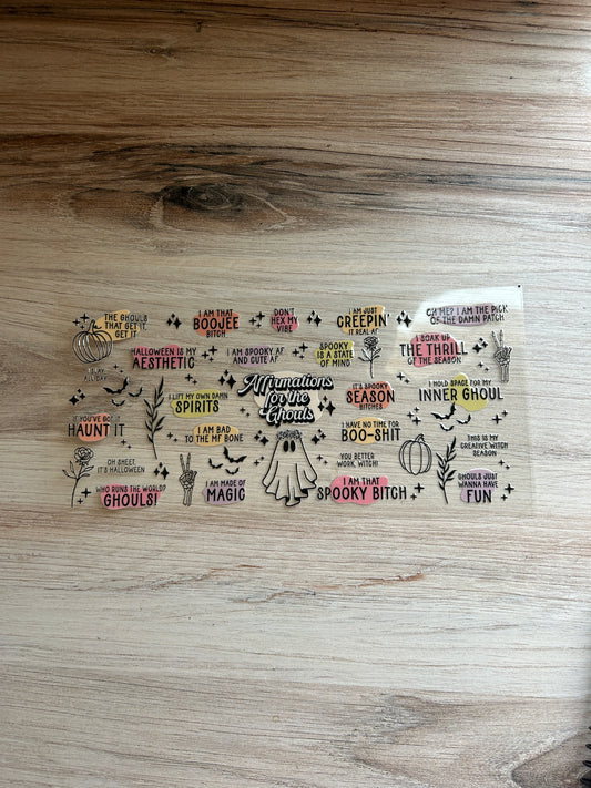 Spooky Affirmations Cup Wrap