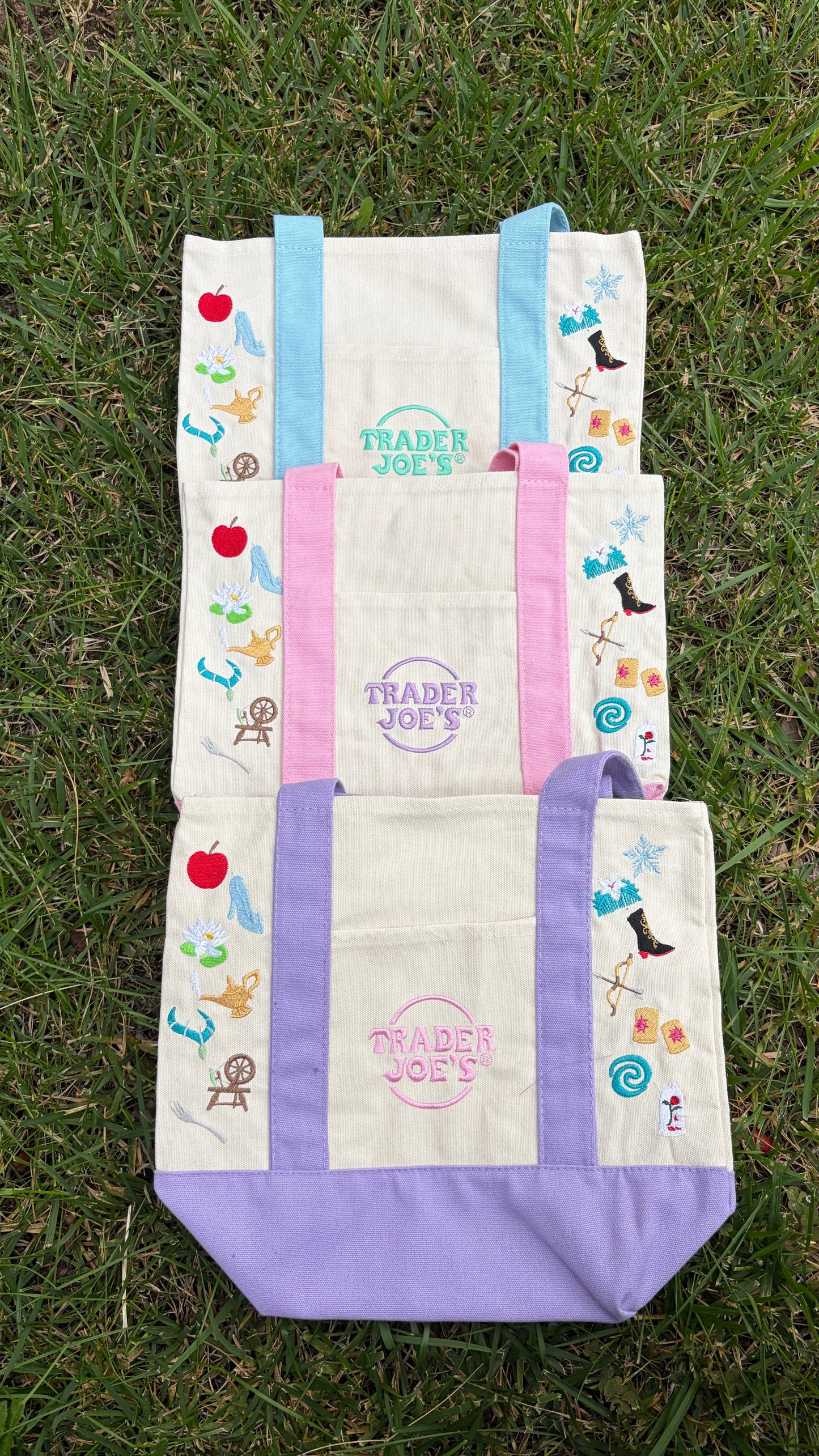 RTS Mini Princess Embroidered Tote