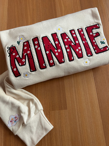 Minnie & Daisy Lace Embroidered Sweater