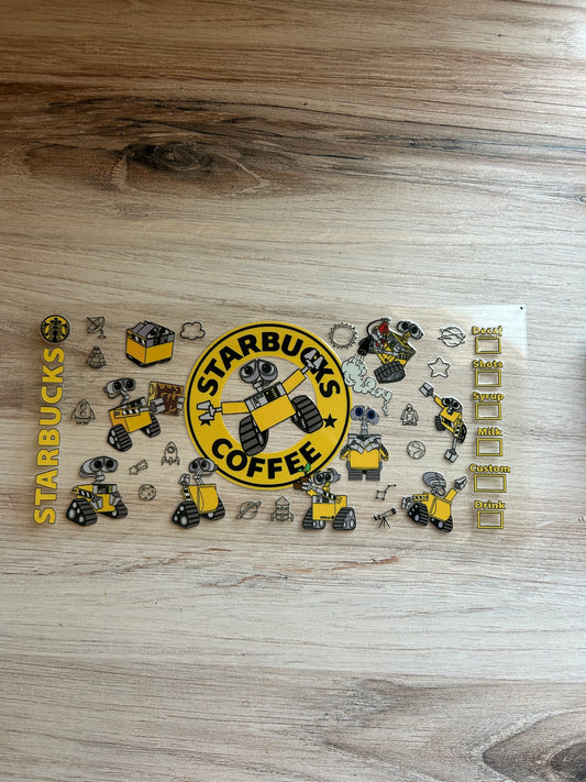 Robot Coffee Cup Wrap
