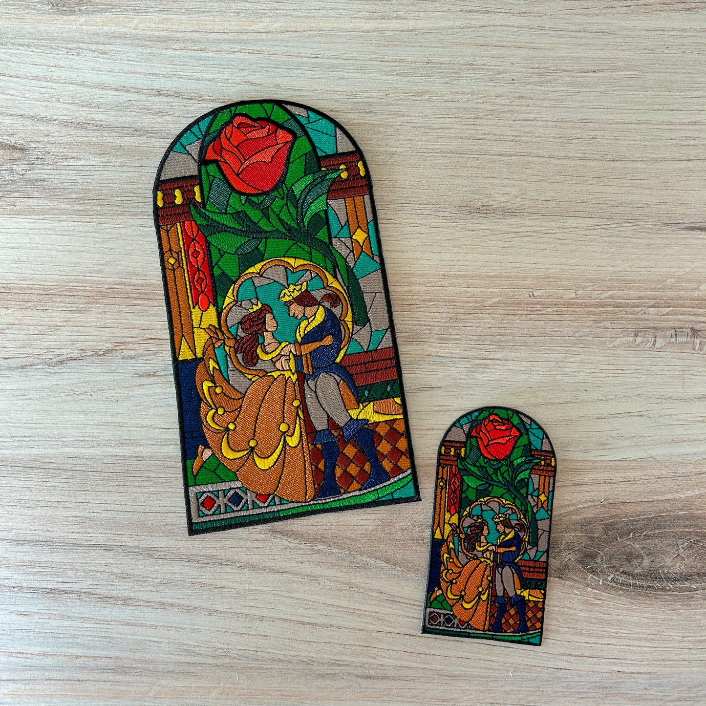 Stained Glass Large Iron on Patch