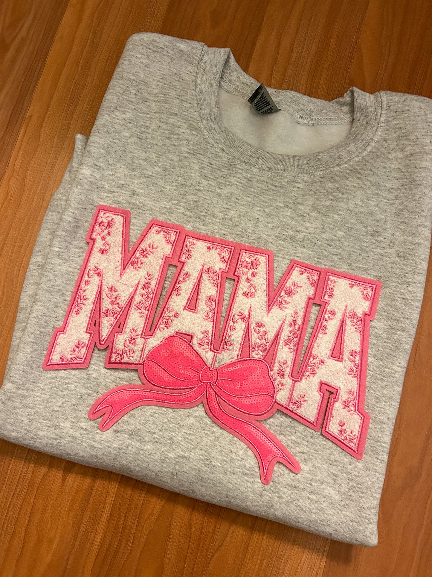 Pink Mama Patch Sweater