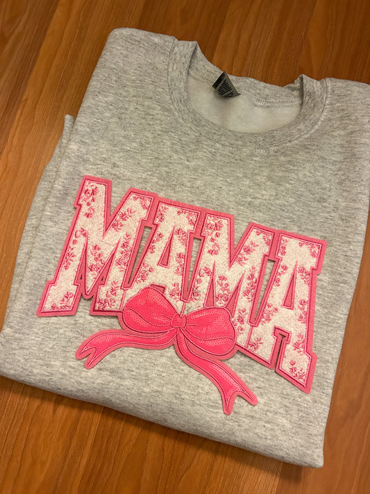 Pink Mama Patch Sweater