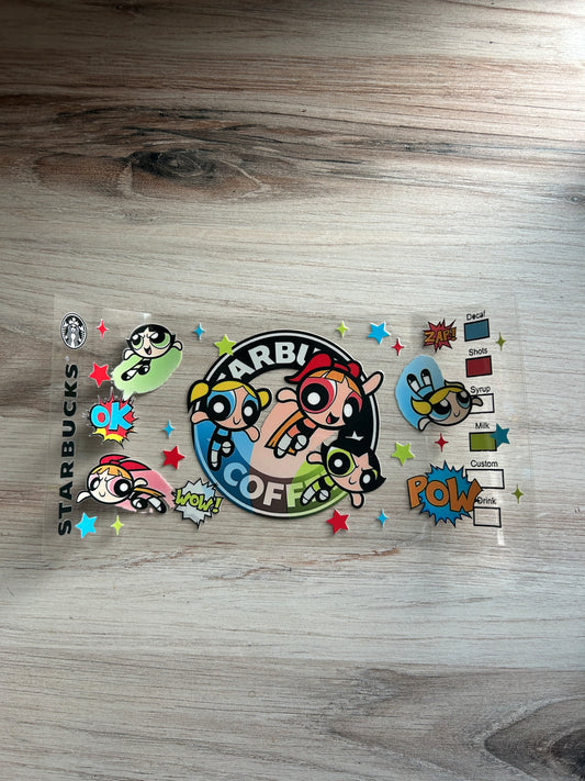 Superhero Sisters Coffee Cup Wrap
