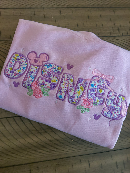 Magical Spring Park Embroidered Sweater