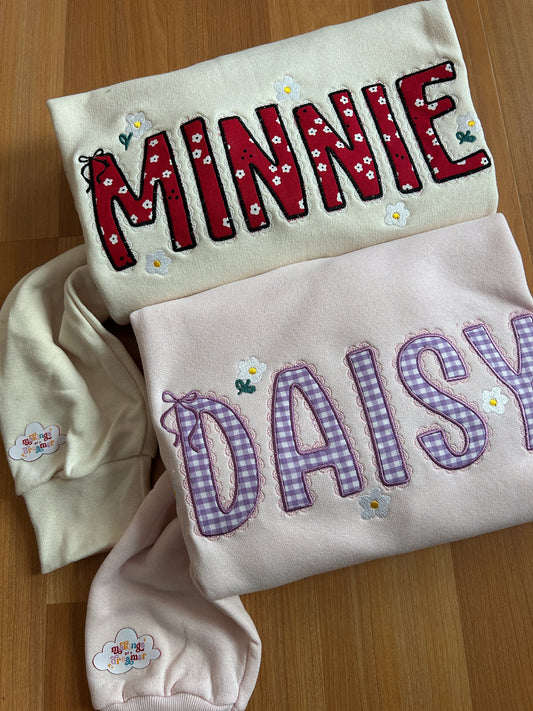 Minnie & Daisy Lace Embroidered Sweater