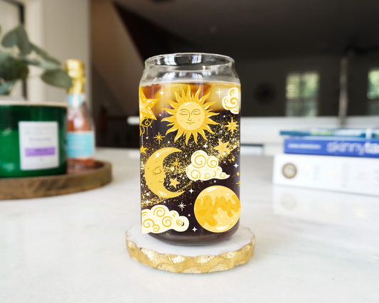 Celestial Sun Glass Cup