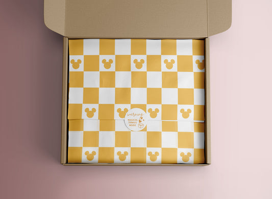 Checkered Mouse Tissue Paper