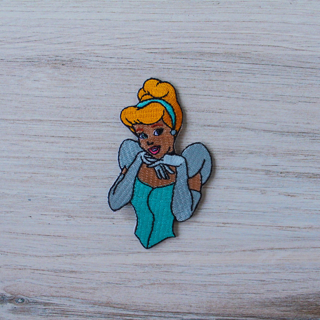 Glass Slipper Princess Iron on Patch