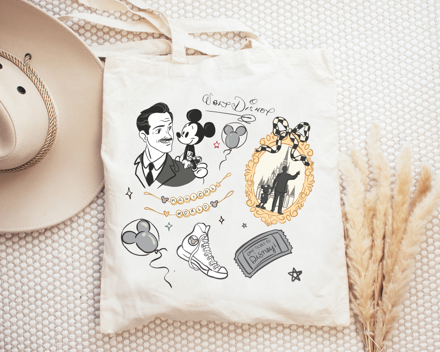 Walt and Mick Tote Bag