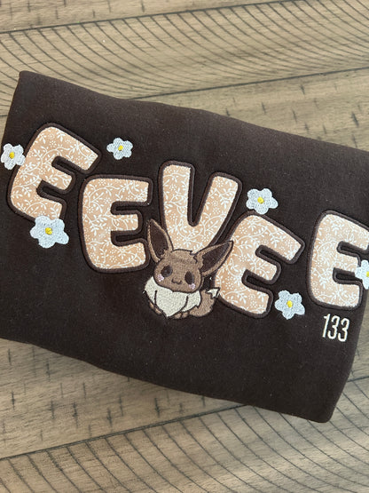 Cute Brown Fox Embroidered Sweater