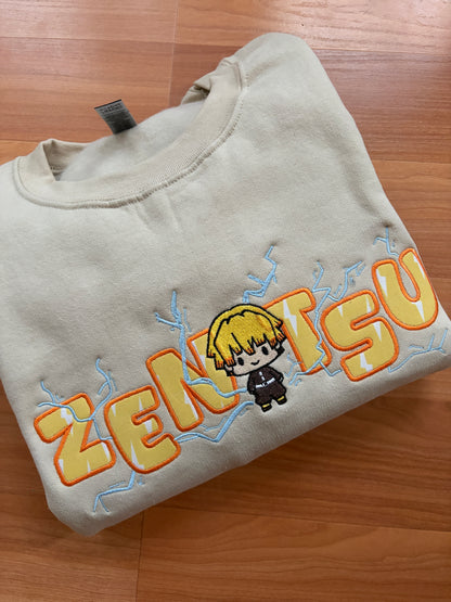 Thunder Swordsman Embroidered Sweater