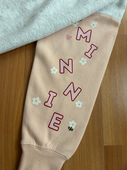 Minnie Color-block Embroidered Sweater