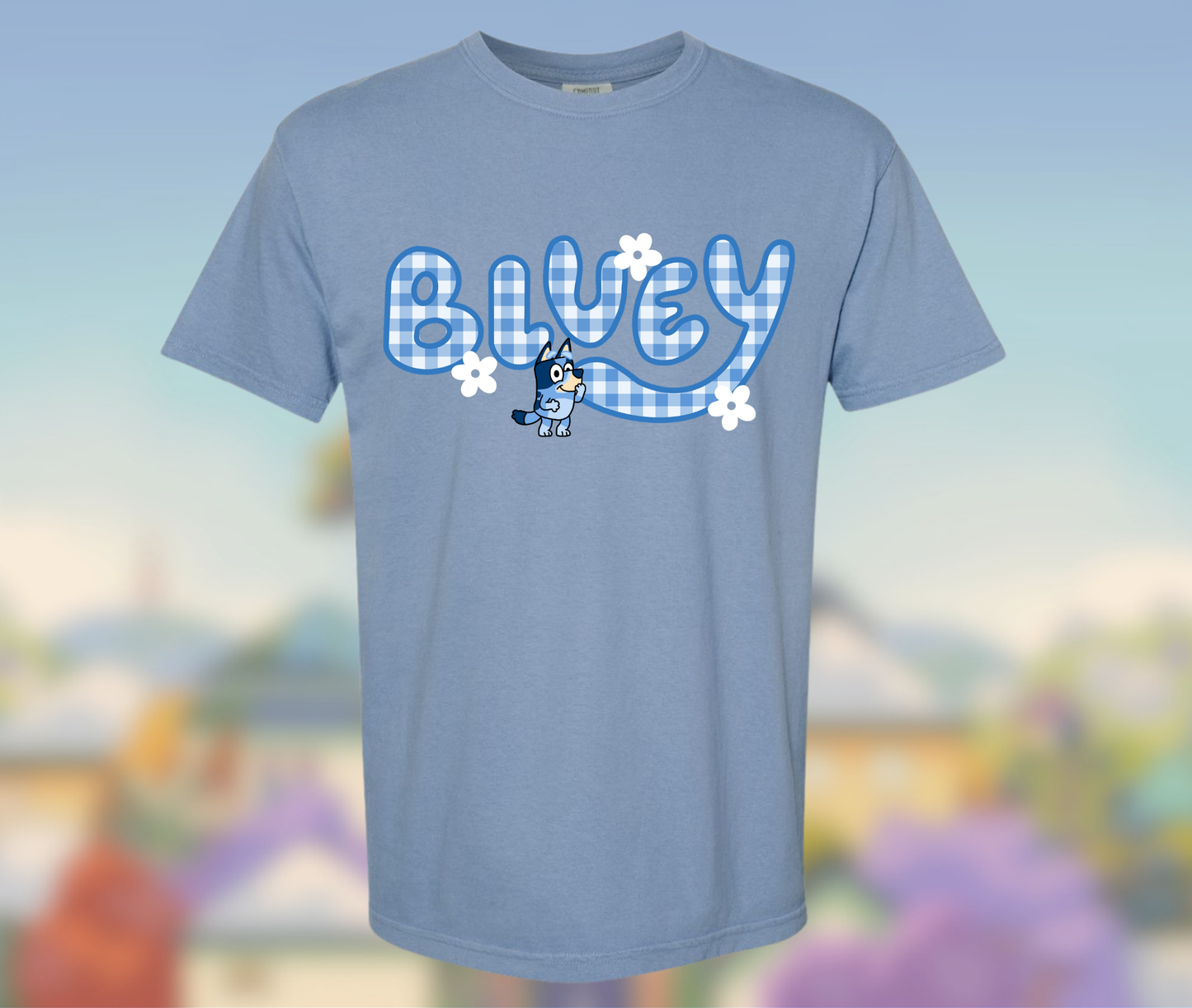Bluey Gingham Graphic Shirt