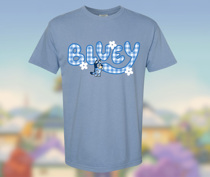 Bluey Gingham Graphic Shirt