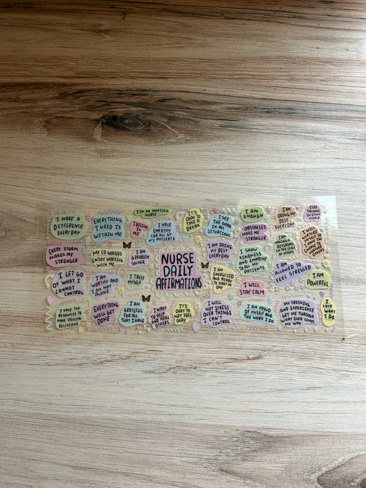 Nurse Affirmations Cup Wrap