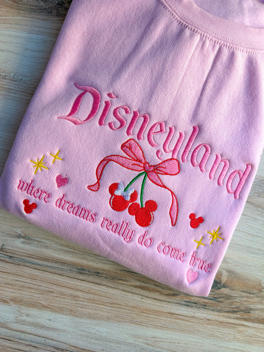 Dreams Come True Coquette Embroidered Sweater