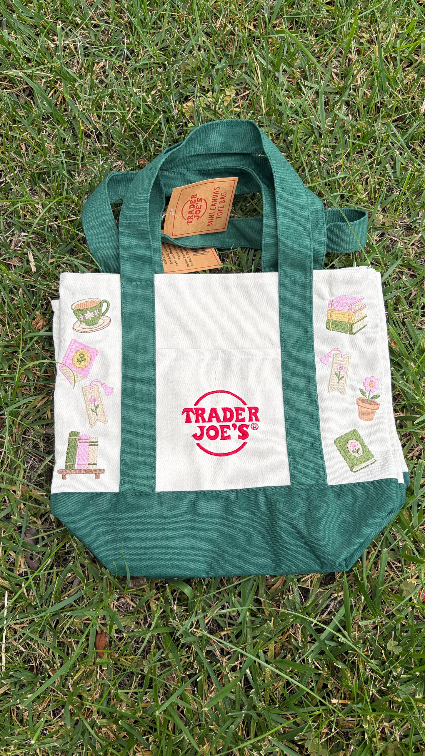 RTS Mini Books Forest Embroidered Tote