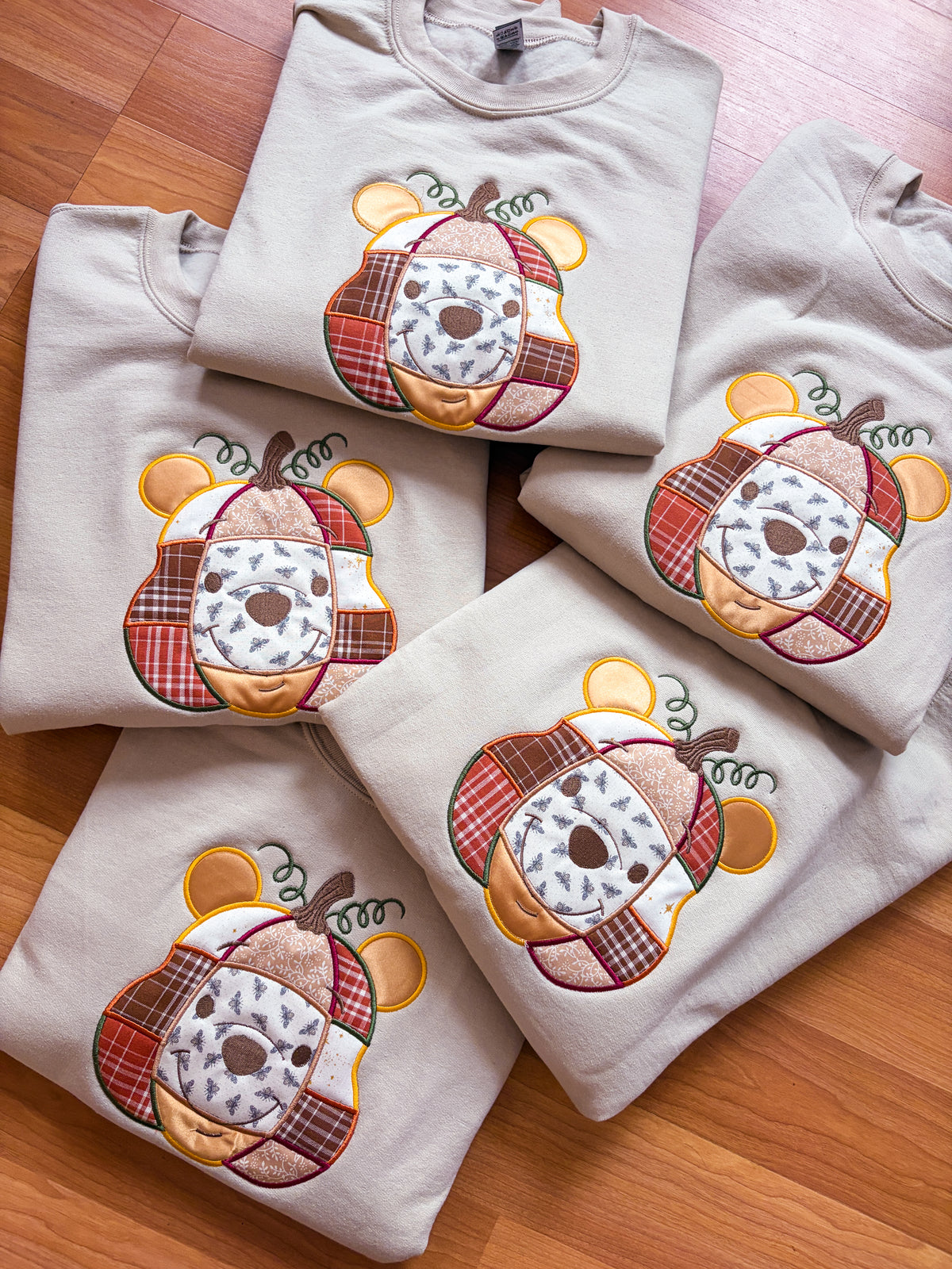 Patchwork Bear Embroidered Sweater