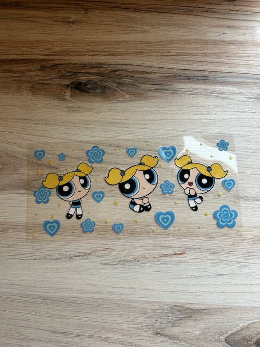 Blue Superhero Sister Cup Wrap