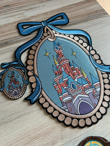 Castle Locket Large Iron on Patch