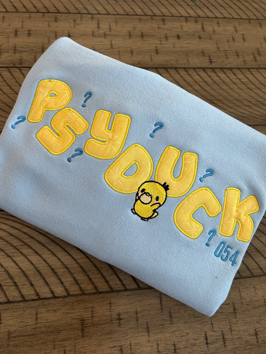 Confused Duck Embroidered Sweater