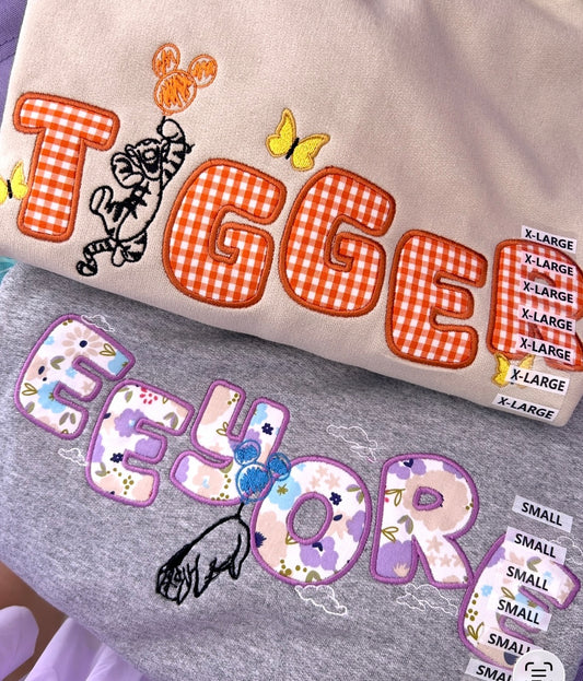 Tigger & Eeyore Embroidered Sweater