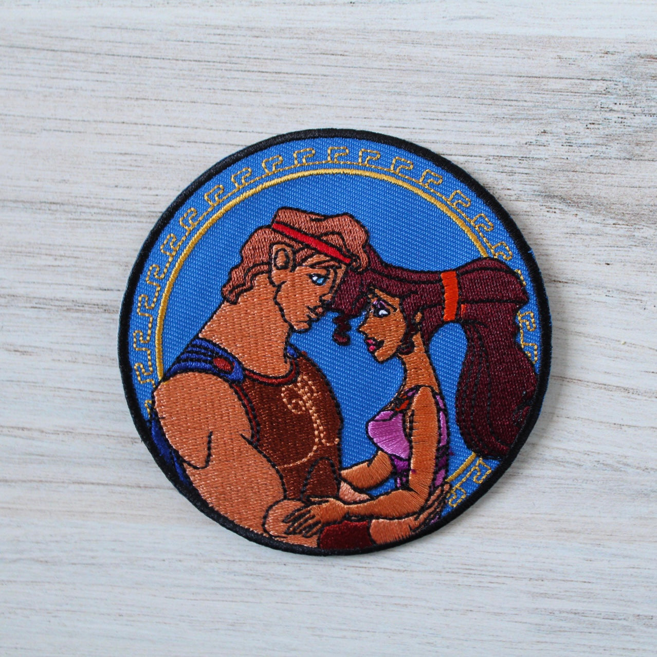 Greek Couple Iron on Patch