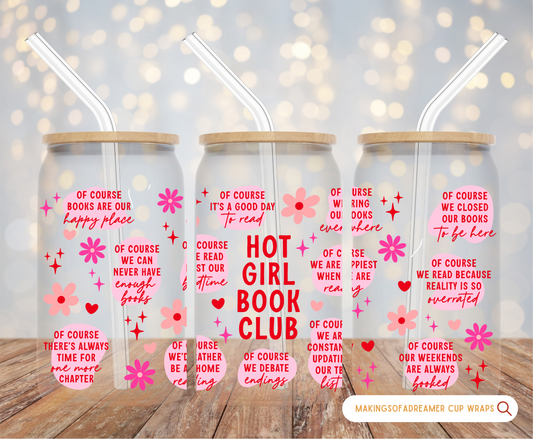 Hot Girl Book Club Cup Wrap