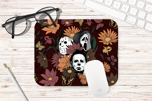 Horror Florals Mouse Pad