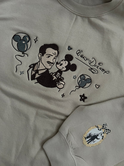 Walt and Mick Embroidered Sweater