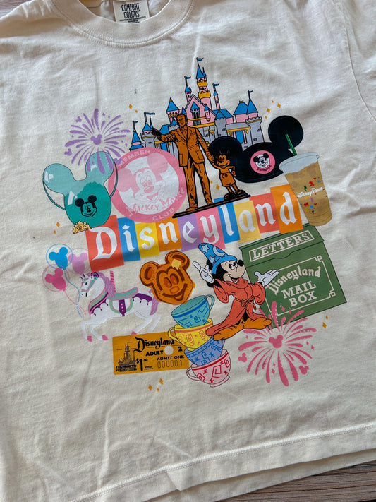 Magical Scrapbook Cropped Shirt