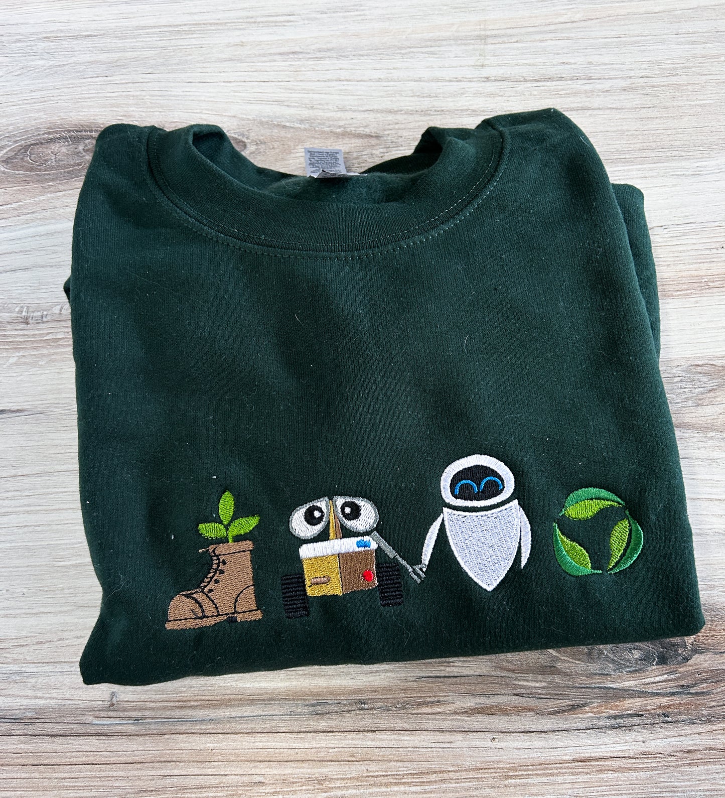 Robot Couple Embroidered Sweater