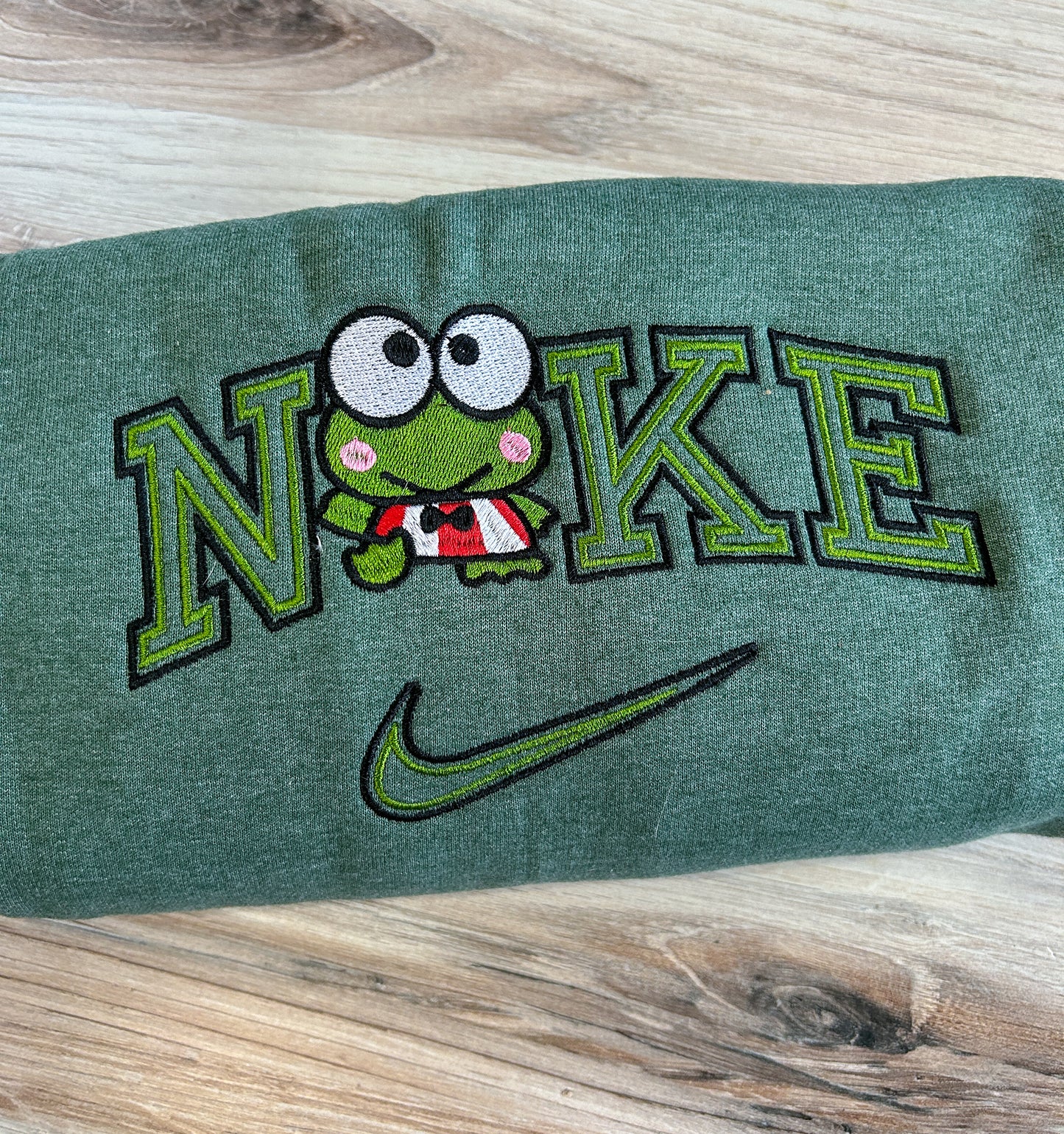 Kawaii Frog Embroidered Sweater