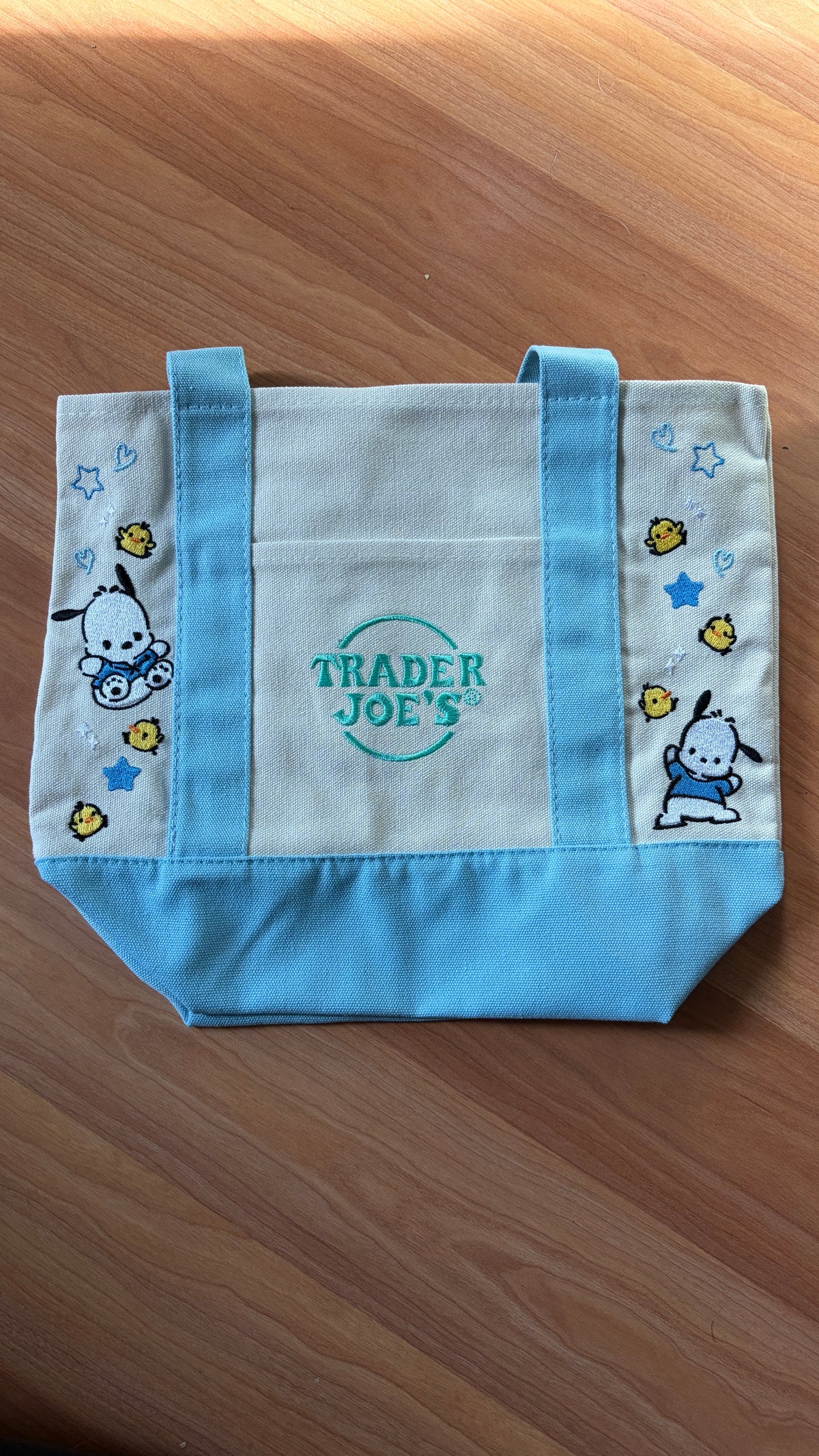 RTS Mini Blue Pochacco Embroidered Tote