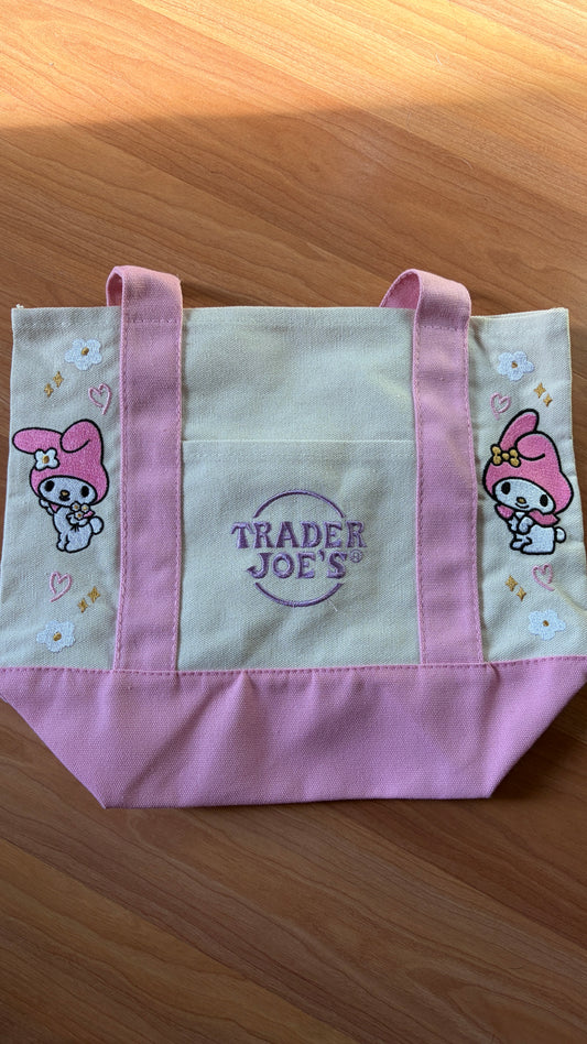 RTS Mini Pink My Melody Embroidered Tote
