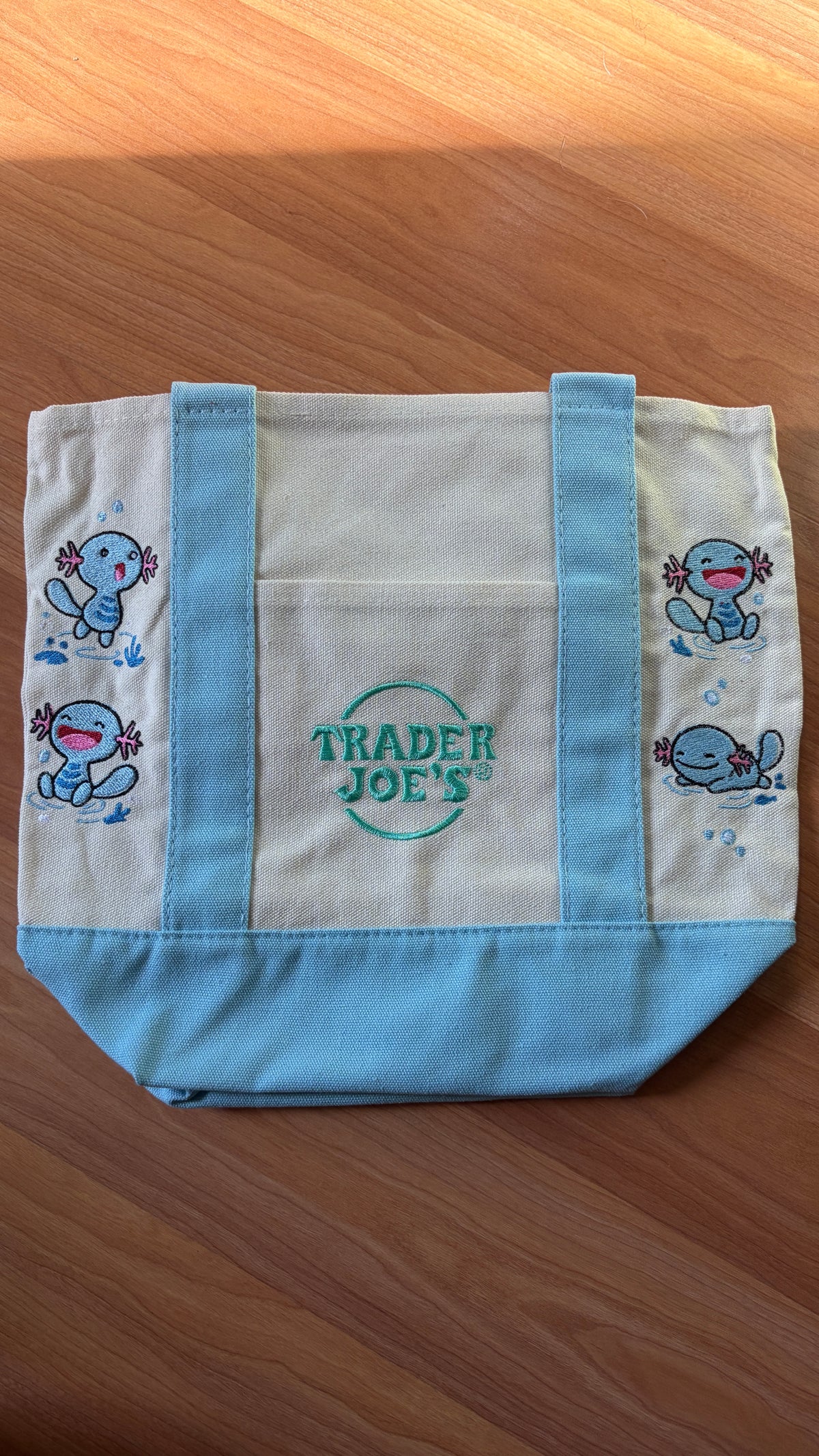 RTS Mini Blue Wooper Embroidered Tote