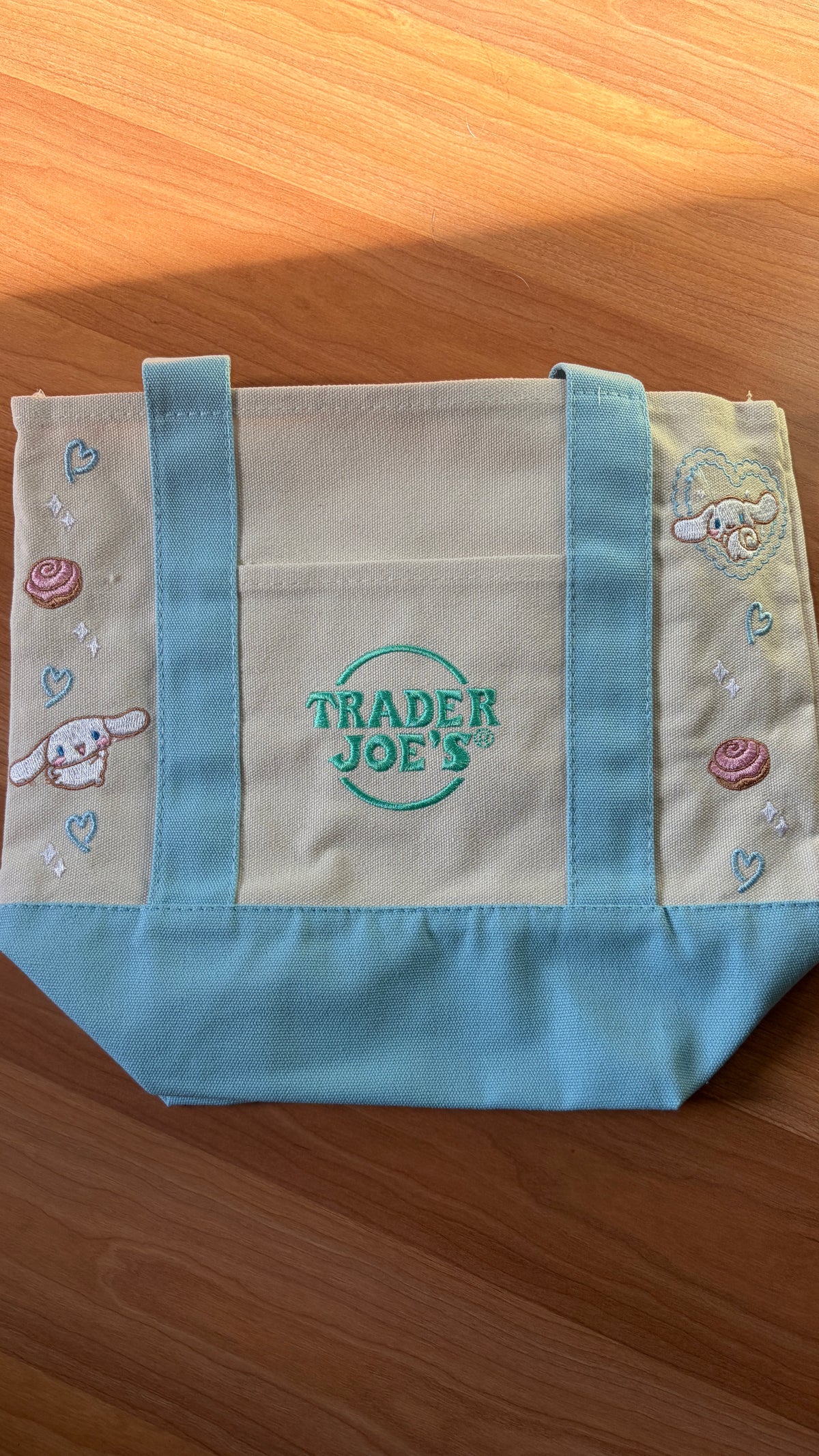 RTS Mini Blue Cinnamaroll Embroidered Tote