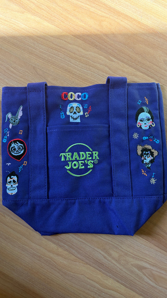 RTS Mini Purple Coco Embroidered Tote